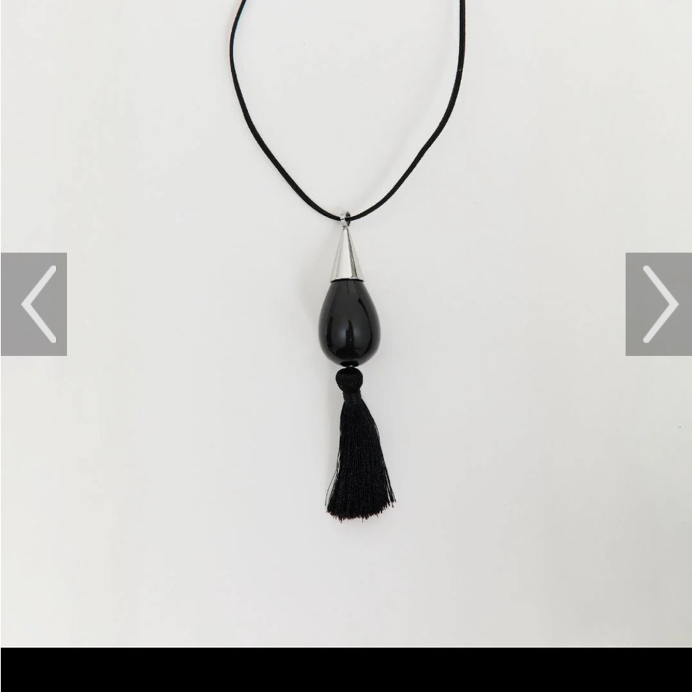 Heaven mayhem Black Tassel marlowe Necklace - Women's Jewelry